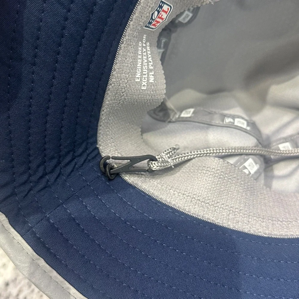 New Era Mens S/M Bucket Hat Grey Denver Broncos NFL Equipment Training Sideline